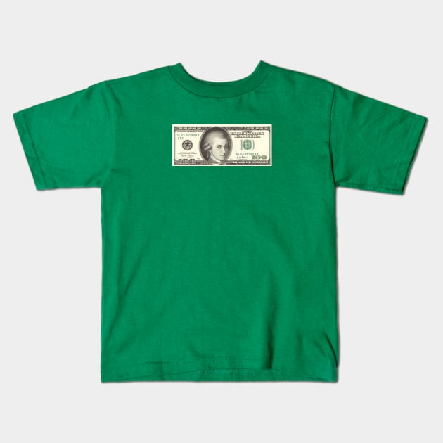 Dollar Mozart Kids T-Shirt by ClassicalMusicians